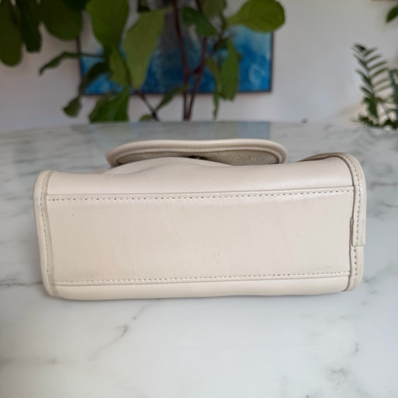 COACH Vintage Regina Top Handle Satchel Turnlock Crossbody Bag 9983 Bone Leather - Picture 10 of 16